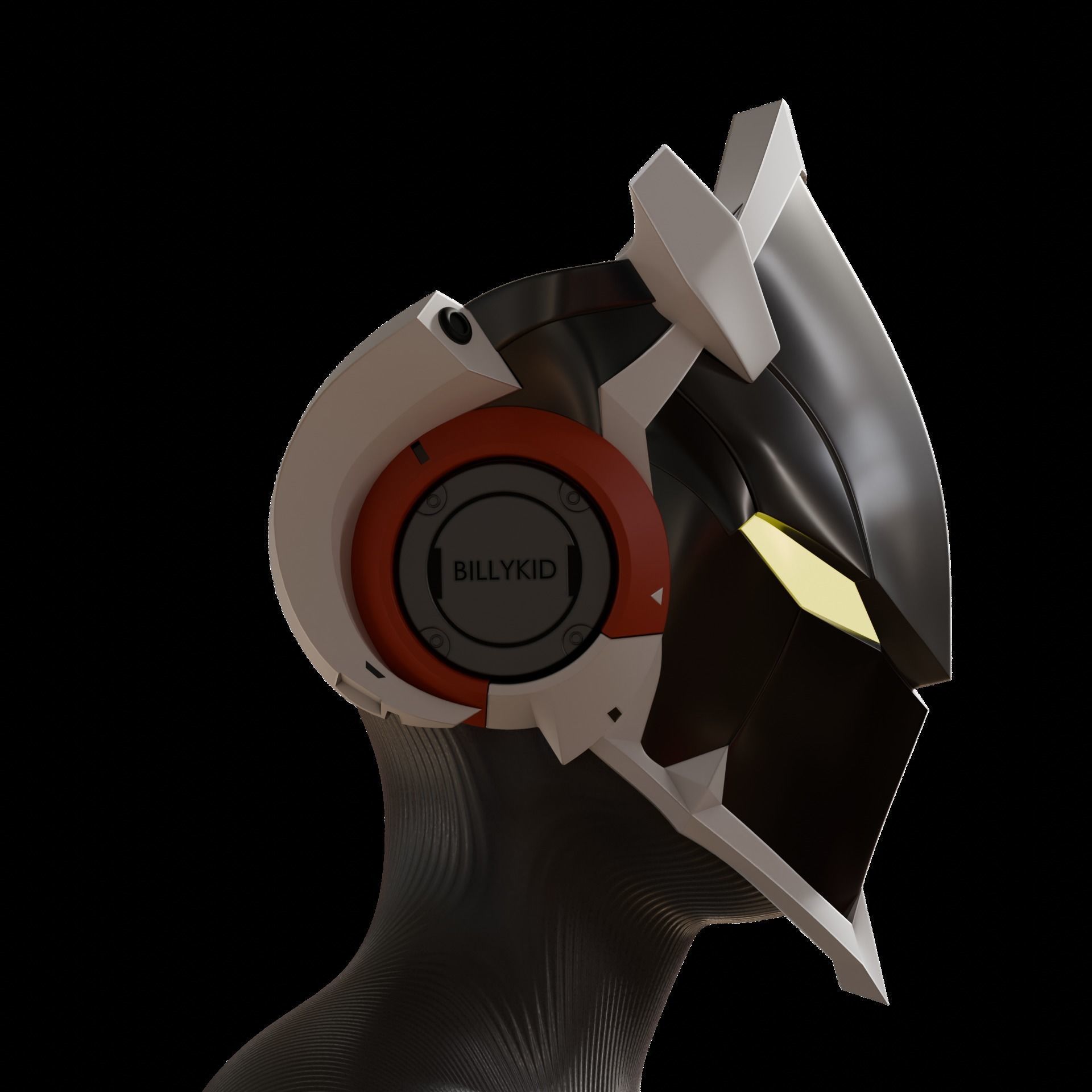 Billy Kid mask Zenless Zone Zero Cosplay stl 3D print model_2