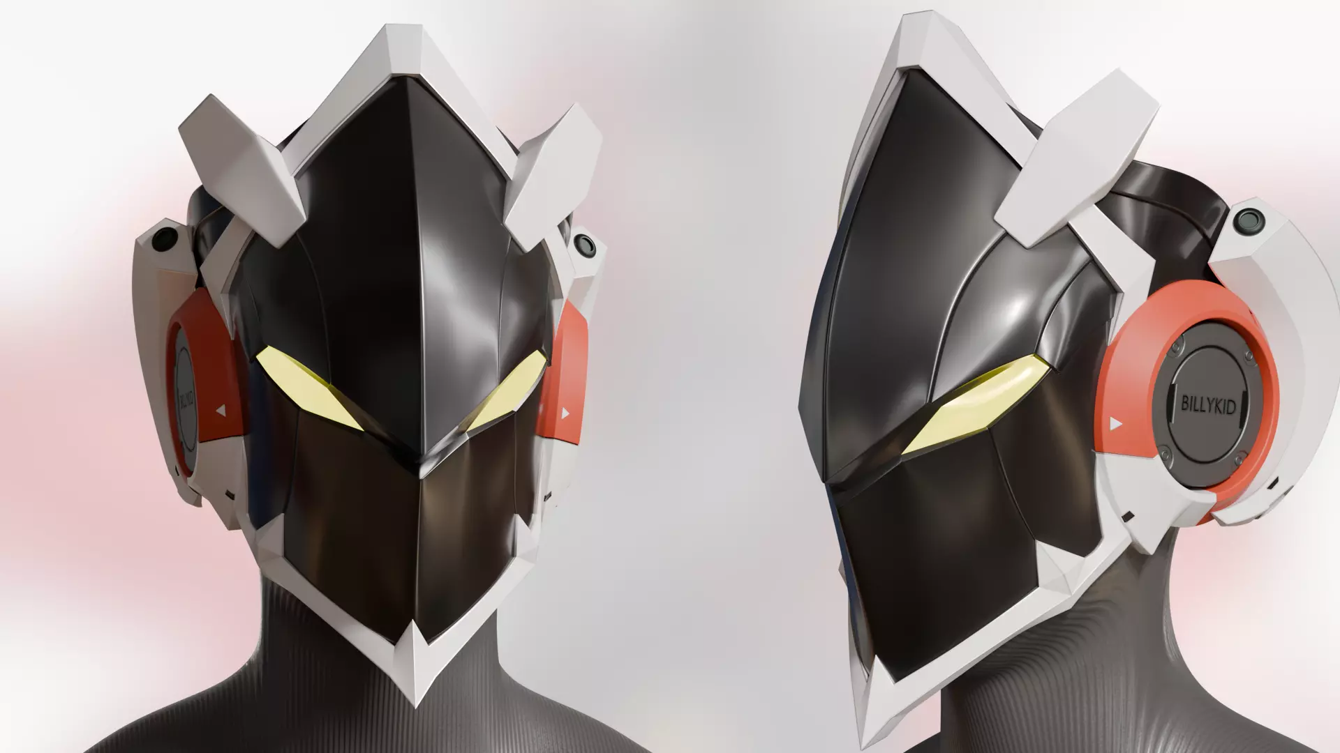 Billy Kid mask Zenless Zone Zero Cosplay stl 3D print model_0