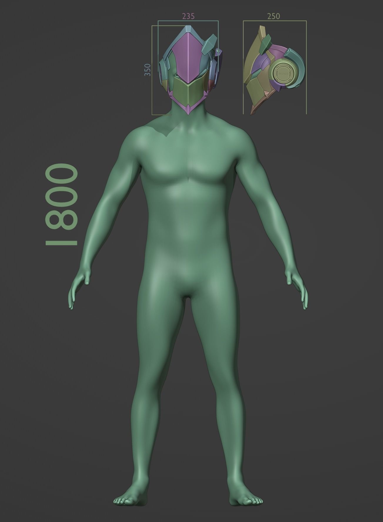 Billy Kid mask Zenless Zone Zero Cosplay stl 3D print model_6