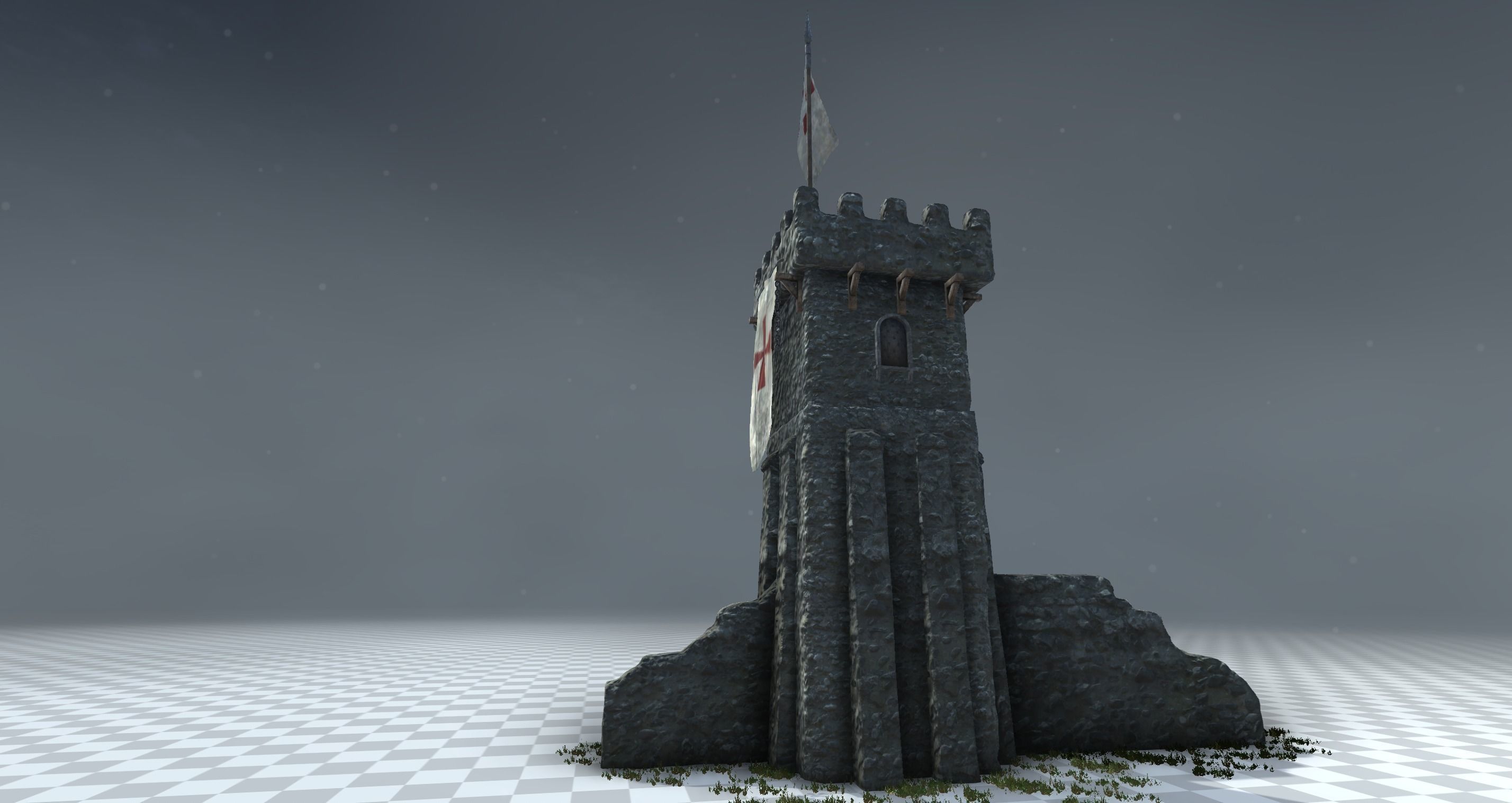 Medieval Tower 3D model_4