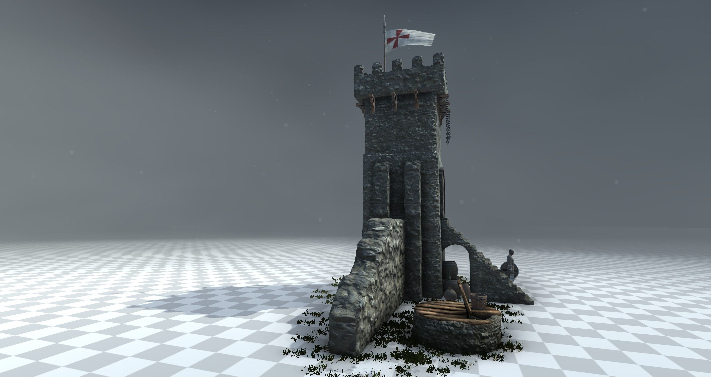 Medieval Tower 3D model_6