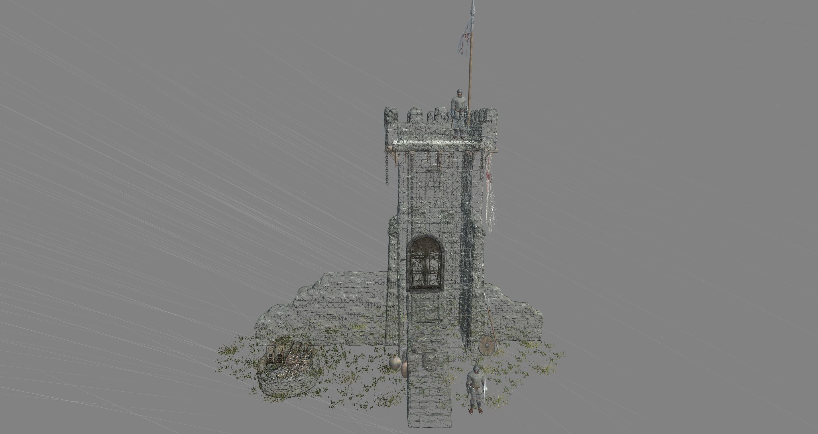 Medieval Tower 3D model_17