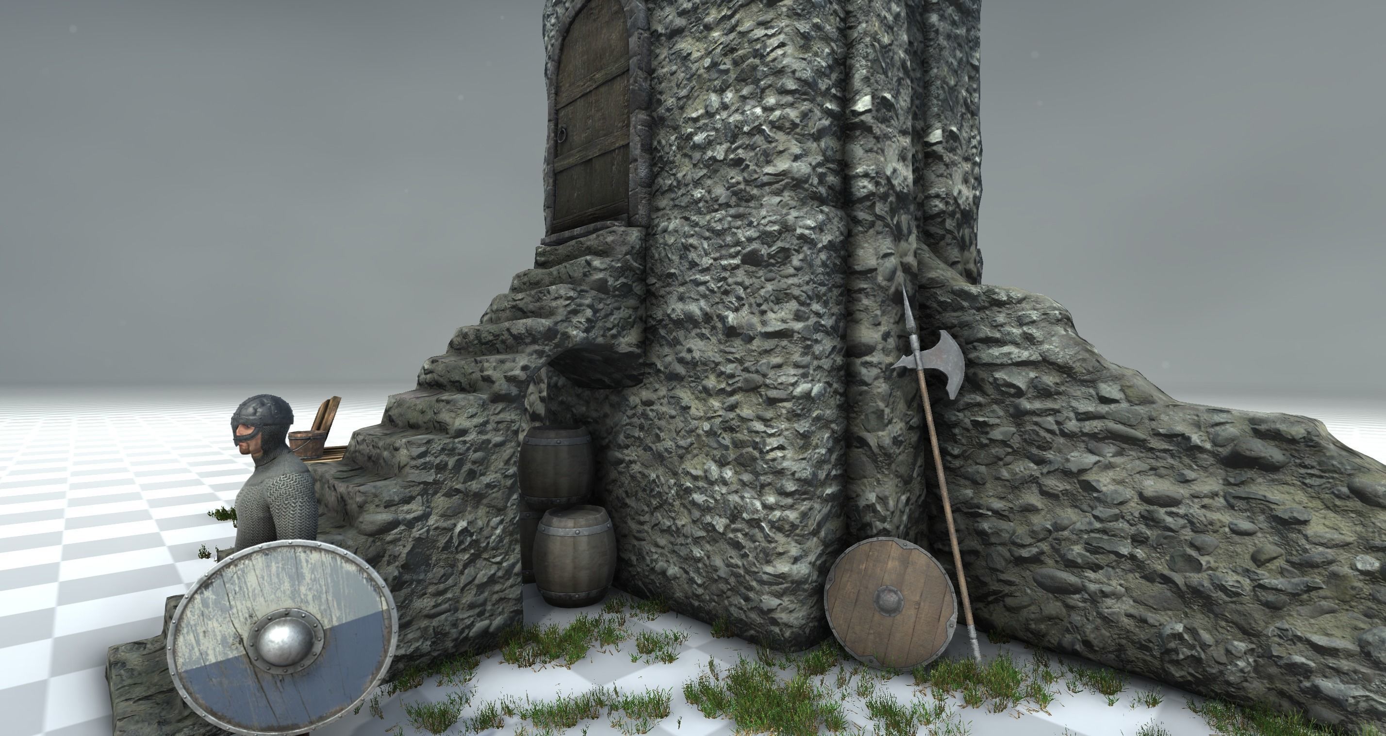 Medieval Tower 3D model_10