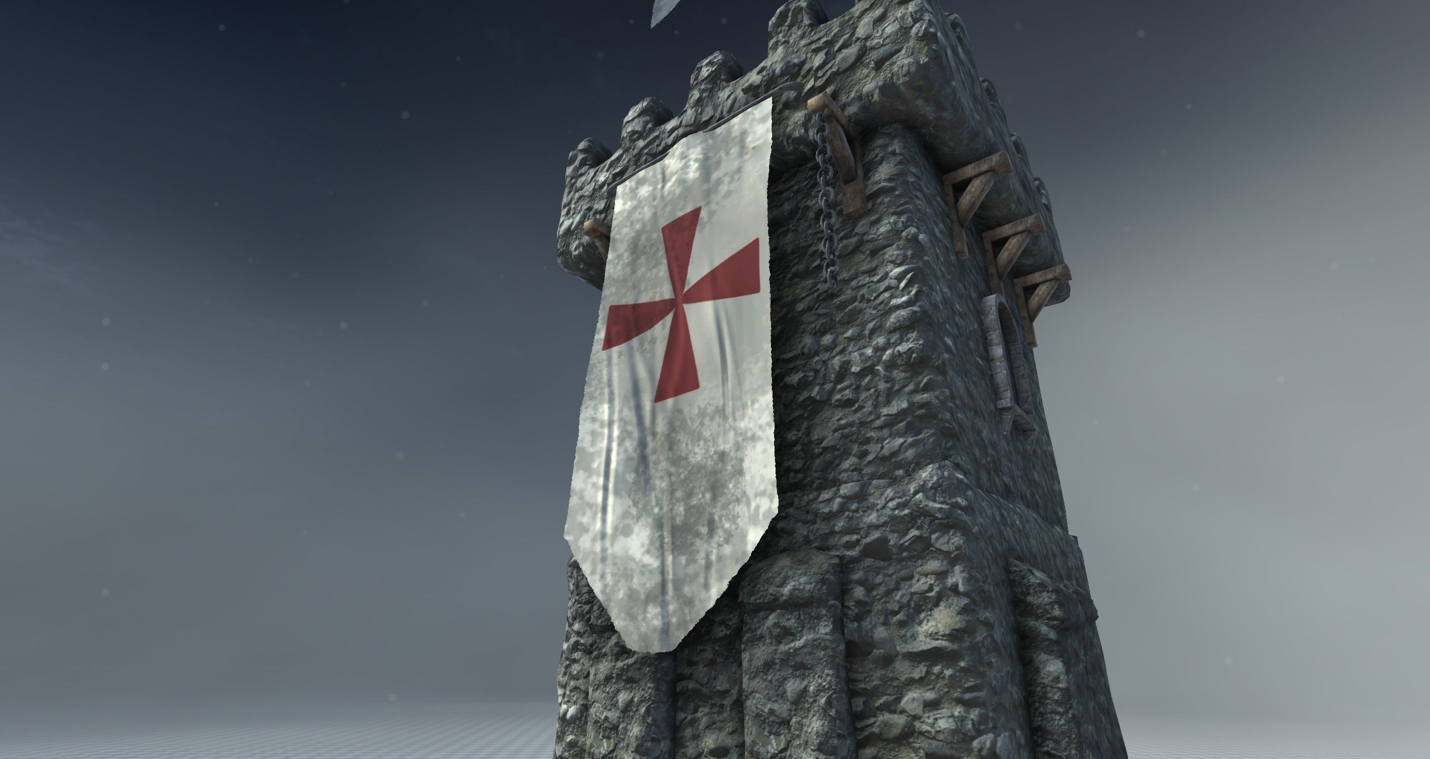 Medieval Tower 3D model_12