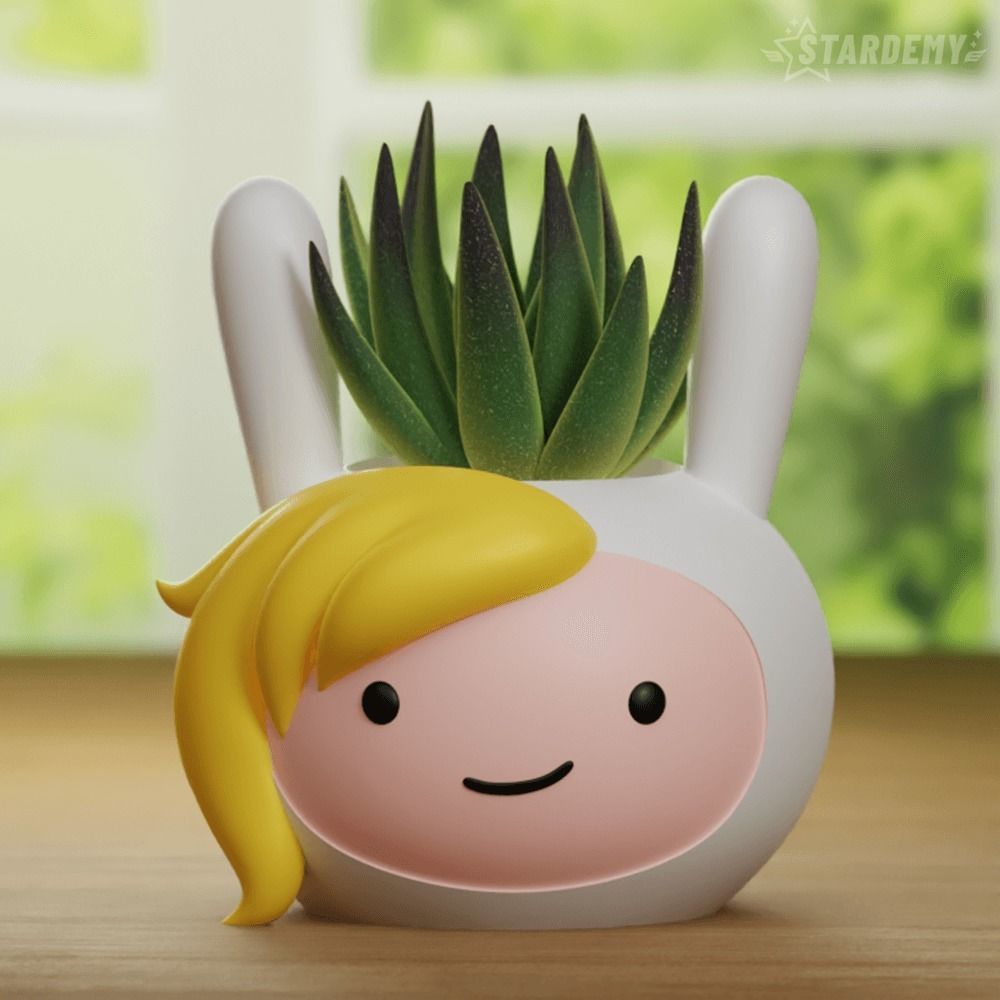 Fionna Cake Planters Pen Holder Decor Adventure Time 3D print model_9