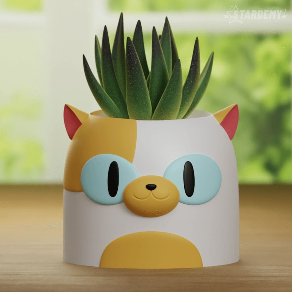 Fionna Cake Planters Pen Holder Decor Adventure Time 3D print model_2