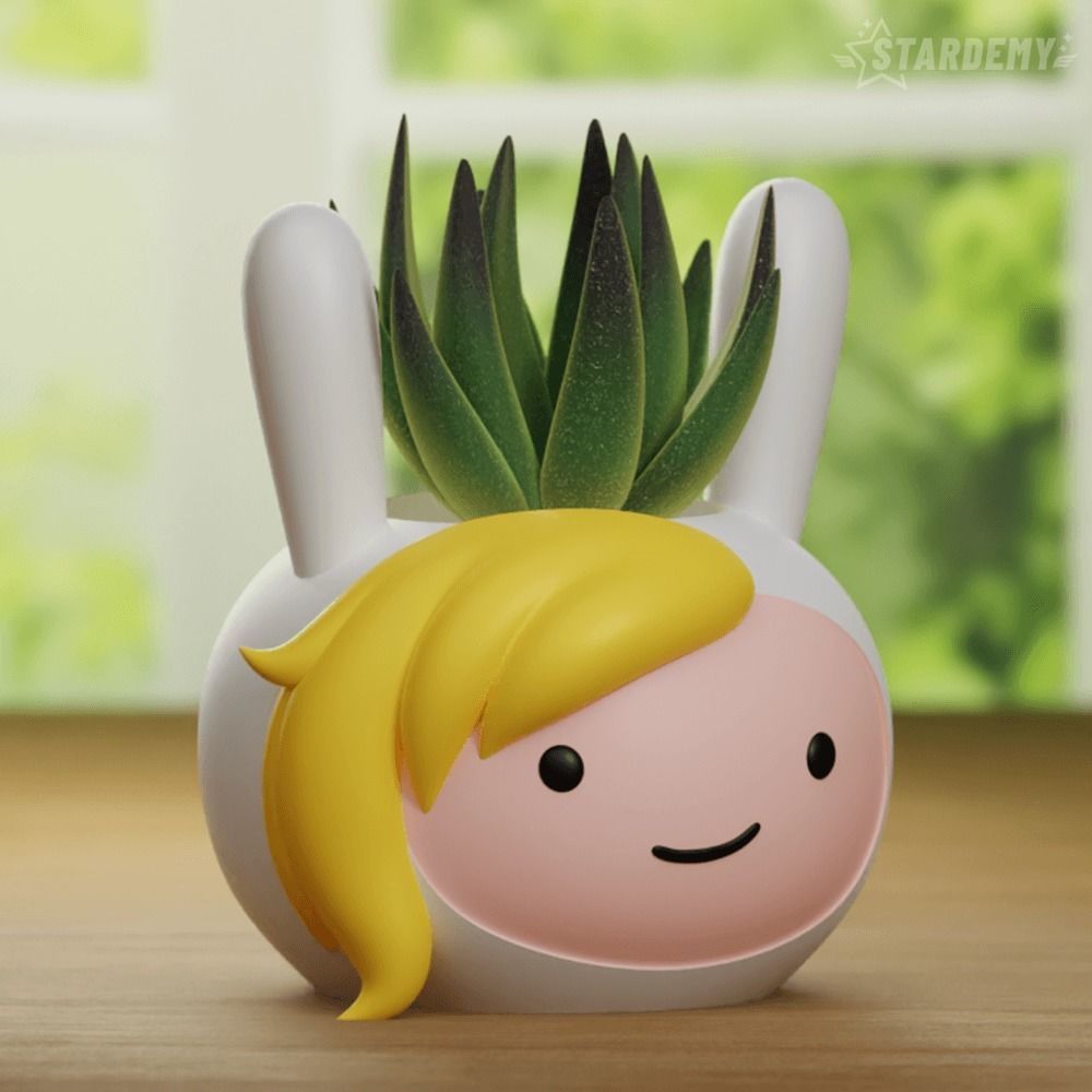Fionna Cake Planters Pen Holder Decor Adventure Time 3D print model_10