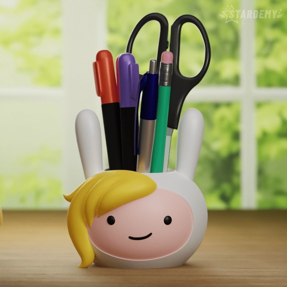 Fionna Cake Planters Pen Holder Decor Adventure Time 3D print model_1