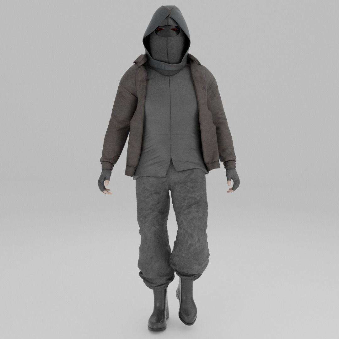 Assassin Character Model Cyberpunk character Spy assassin free 3D model rigged | CGTrader