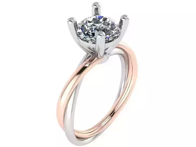 Round Twisted Ring 0965