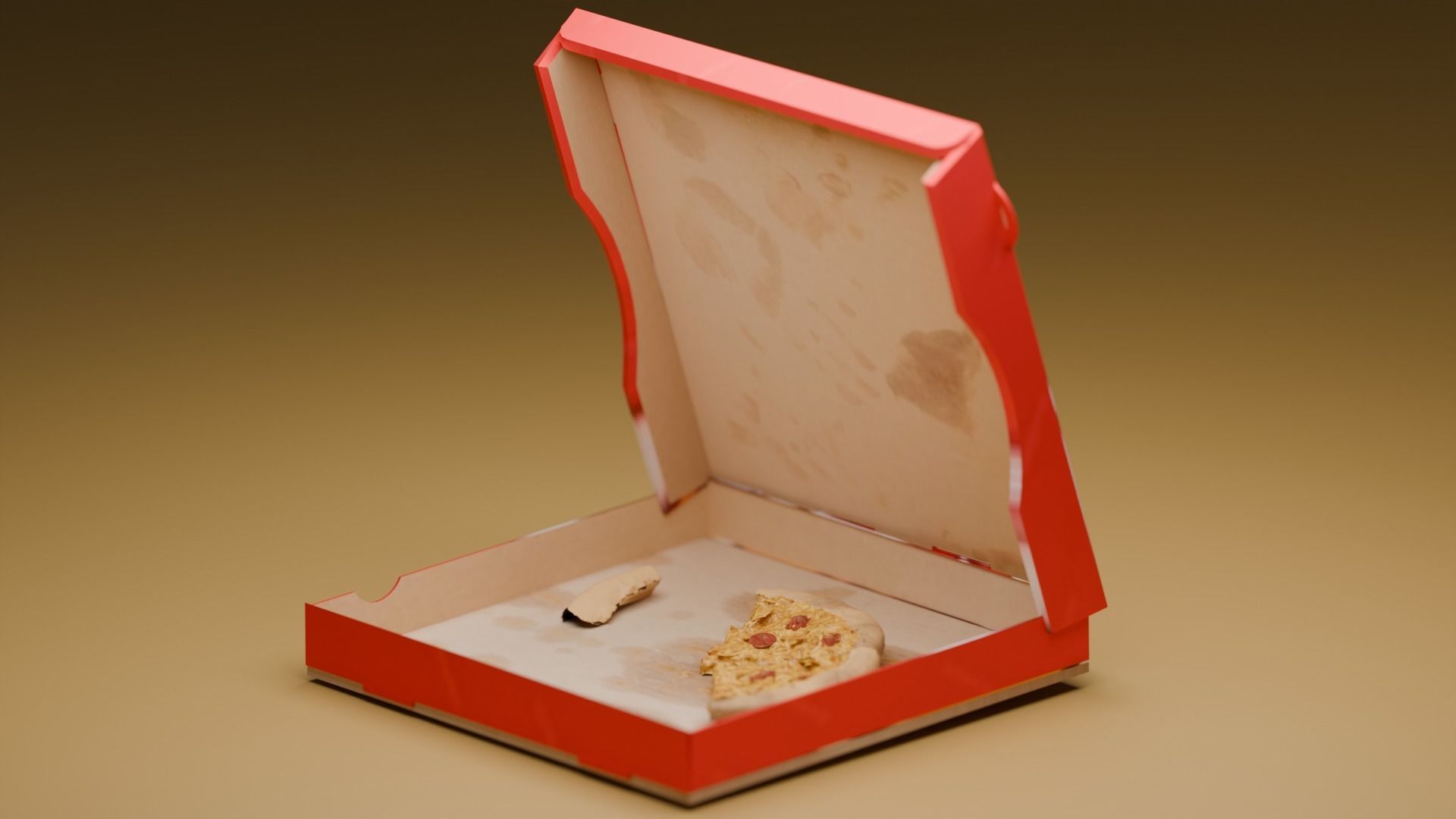 Pizza in box 3D model 3D model_1