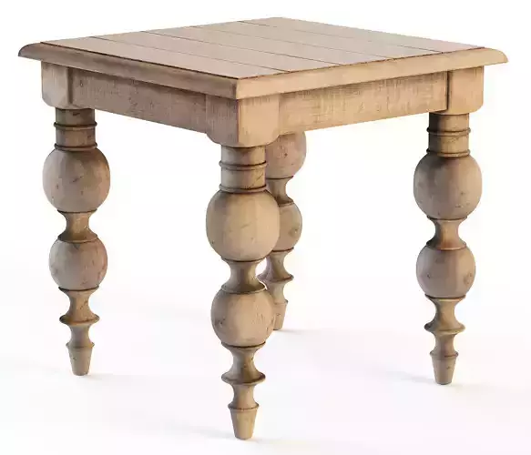 Bander Square Reclaimed Wood End Table