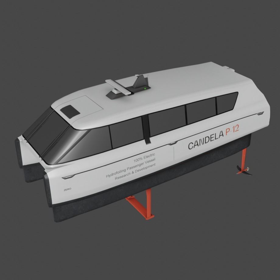 Fully Electric Commuting Vessel 3D model Low-poly 3D model_6