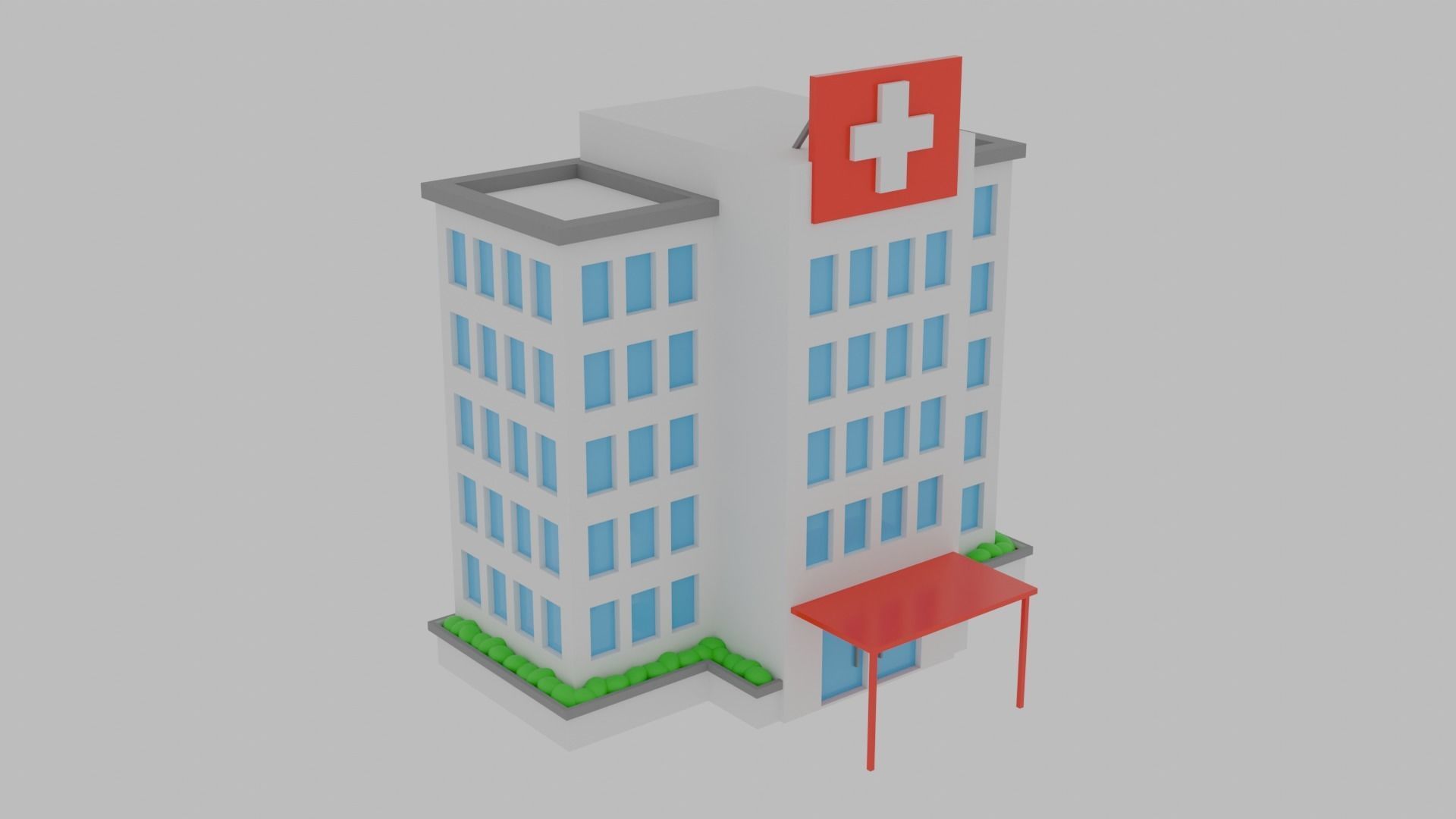 3D City Assets Low-poly 3D model_5