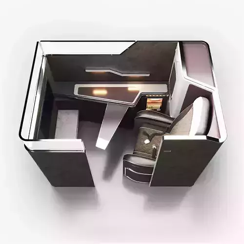 First Class Passenger Seat Vray 3D model  3D model