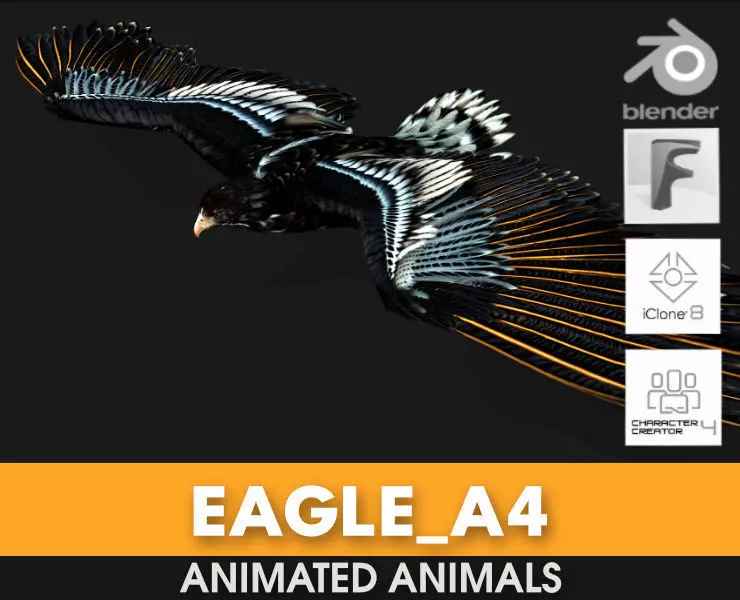 Eagle A4 3D model_0
