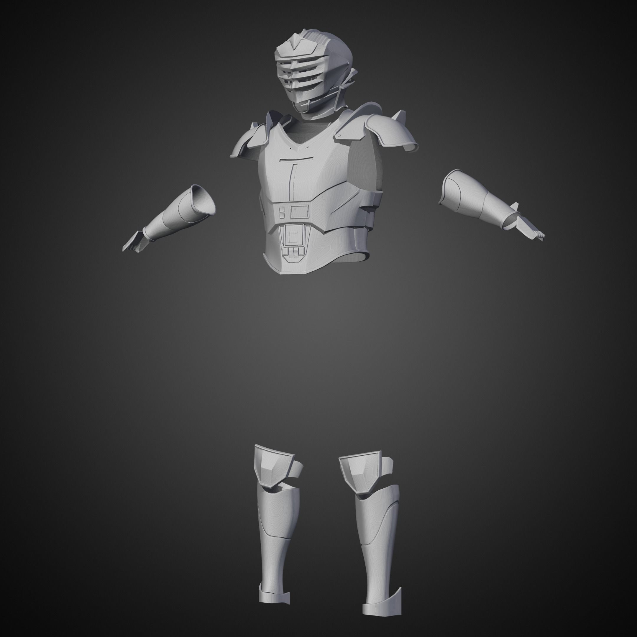 Star Wars Marrok Armor and Helmet for Cosplay 3D Model Collection_12