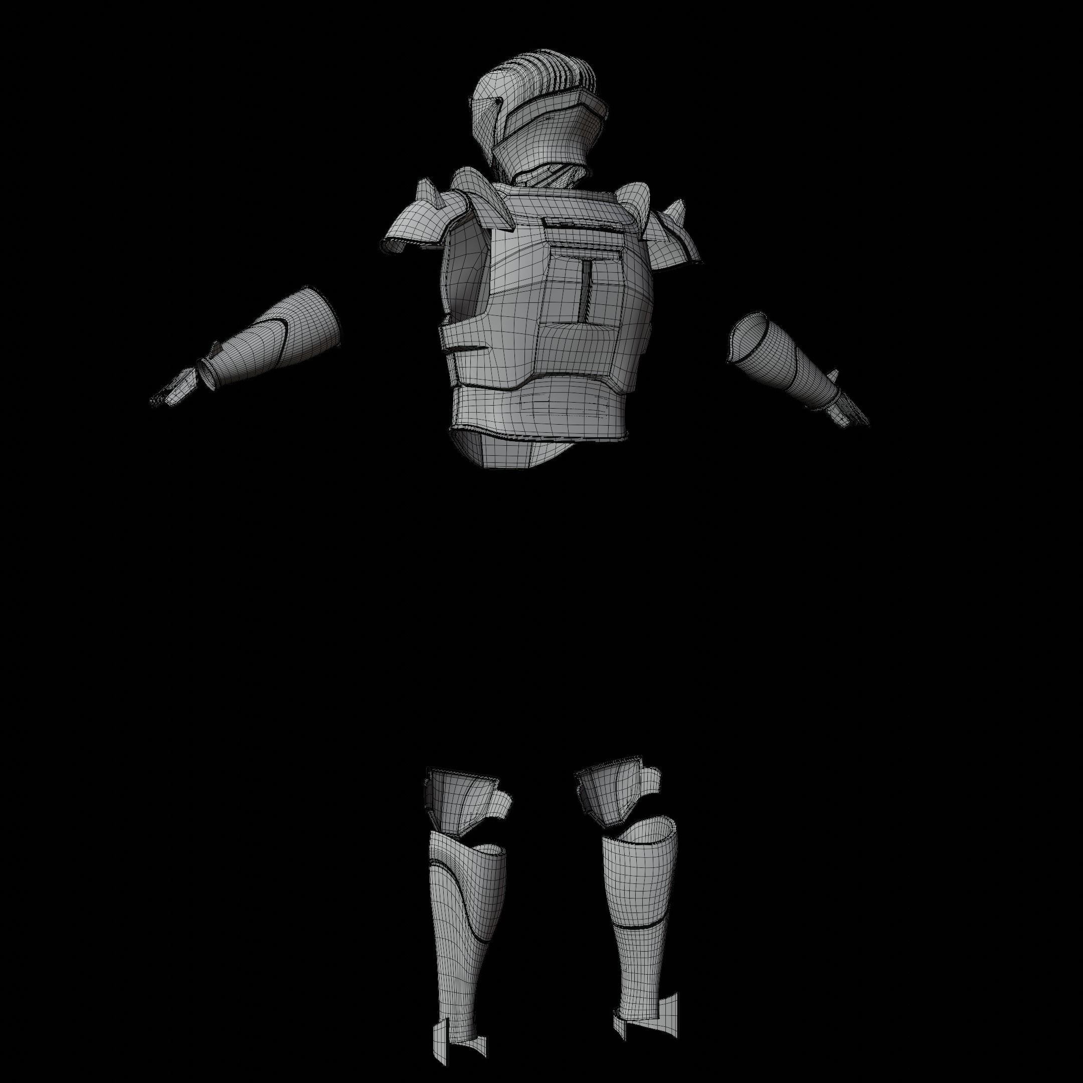 Star Wars Marrok Armor and Helmet for Cosplay 3D Model Collection_18