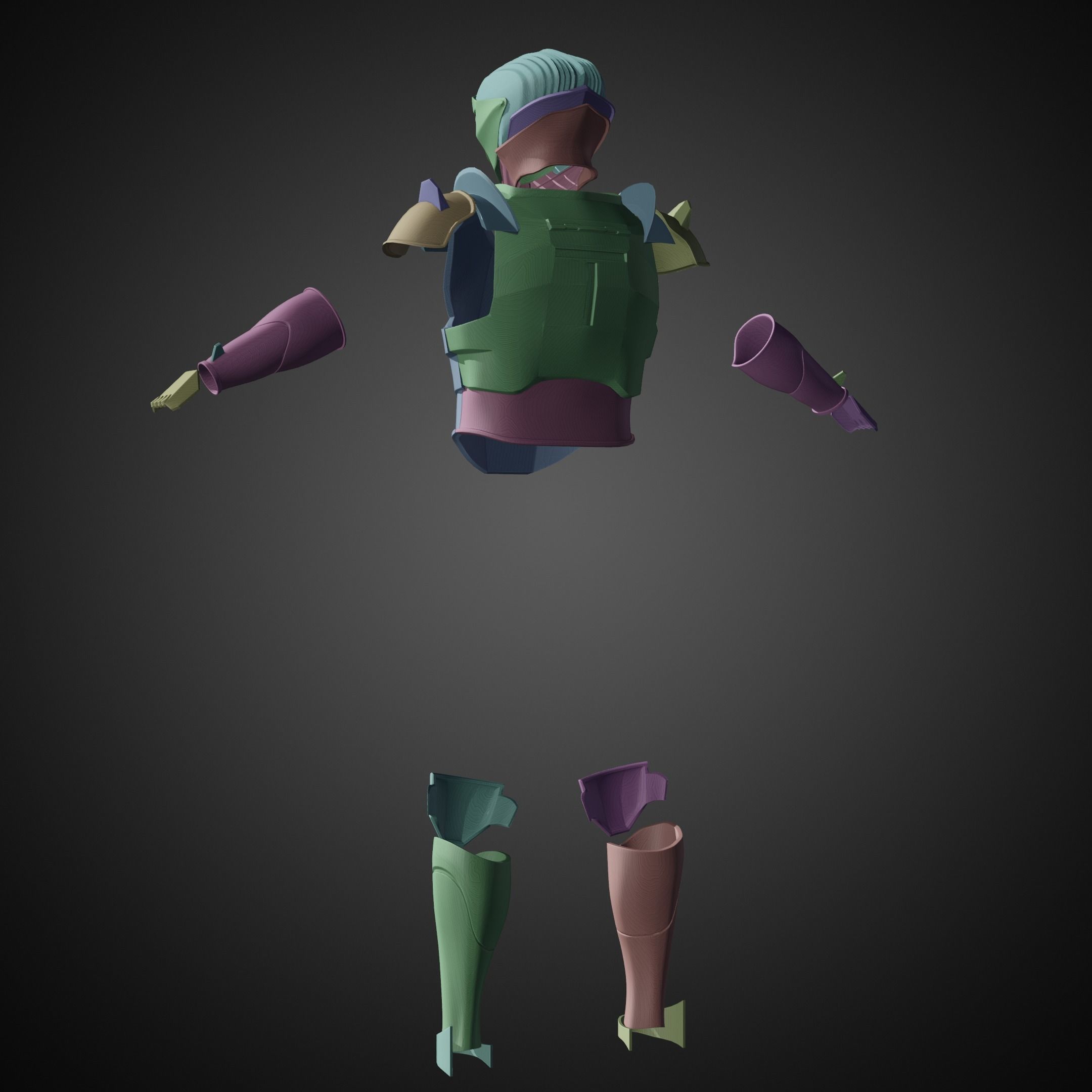 Star Wars Marrok Armor and Helmet for Cosplay 3D Model Collection_16