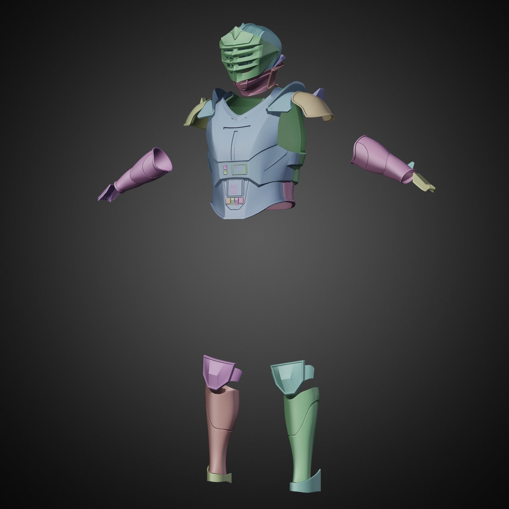 Star Wars Marrok Armor and Helmet for Cosplay 3D Model Collection_15