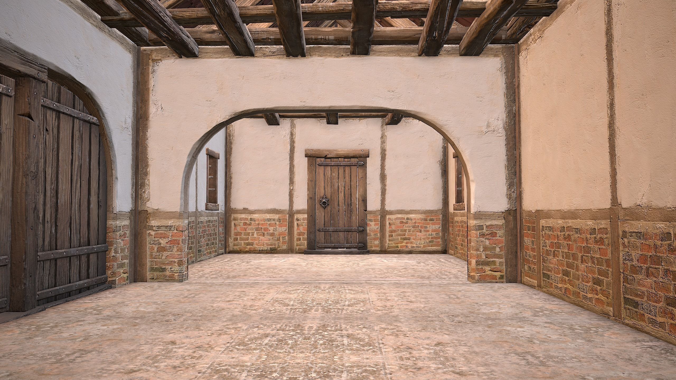 Medieval House 3 Residence Low-poly 3D model_25