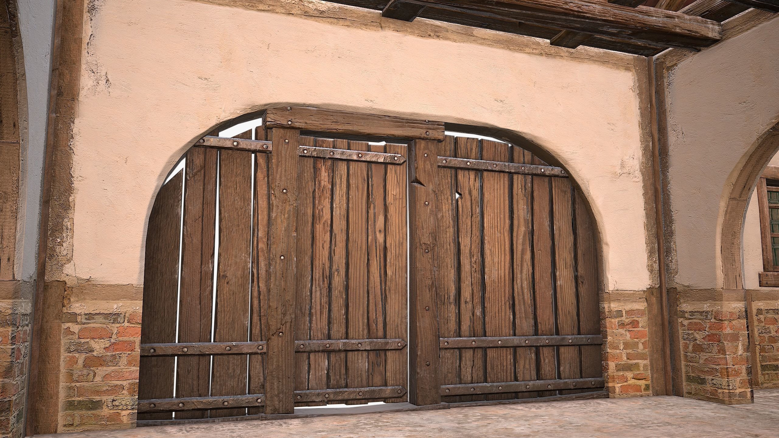 Medieval House 3 Residence Low-poly 3D model_26