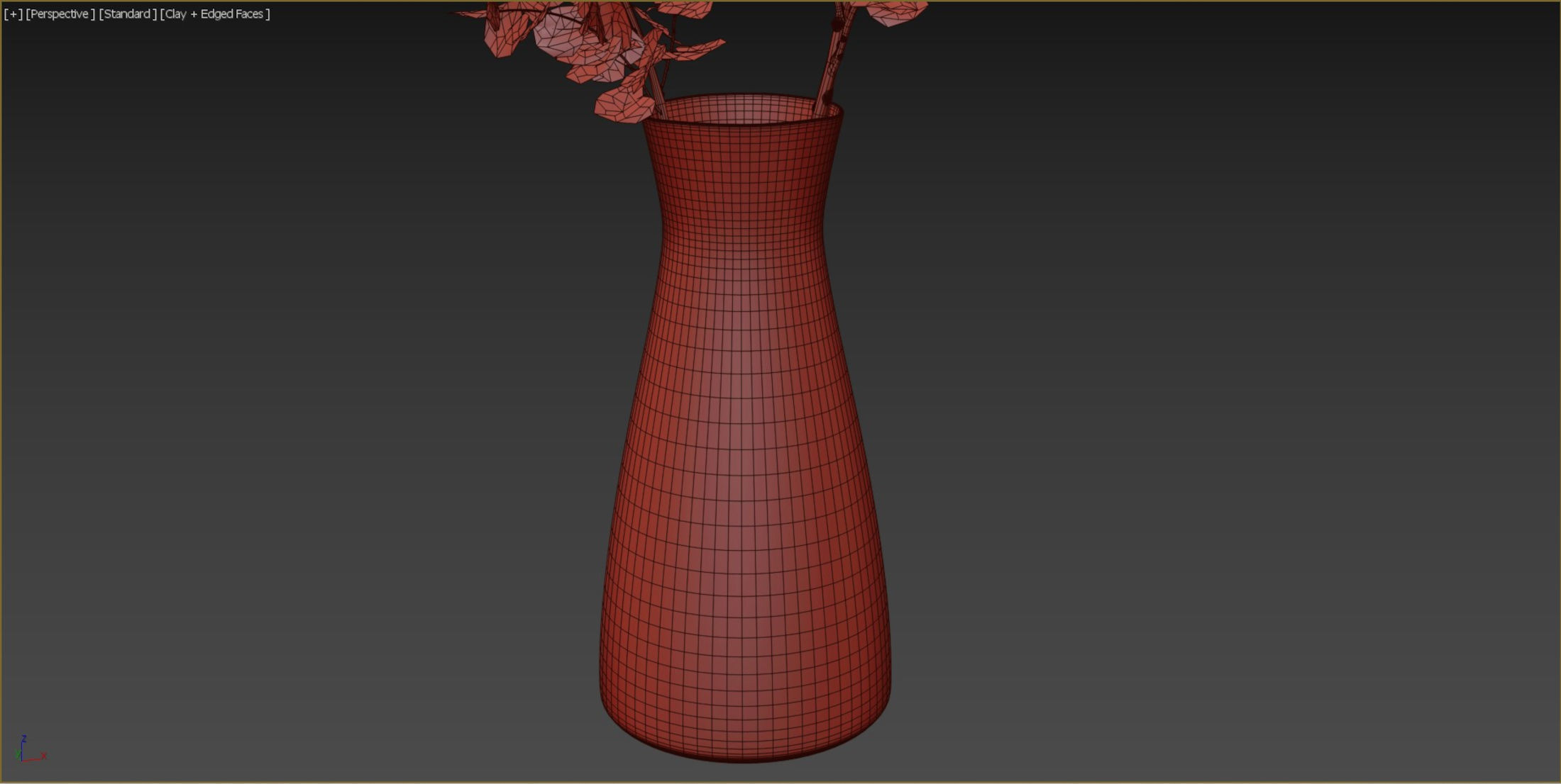 Faux Eucalyptus Branch 3D model_9