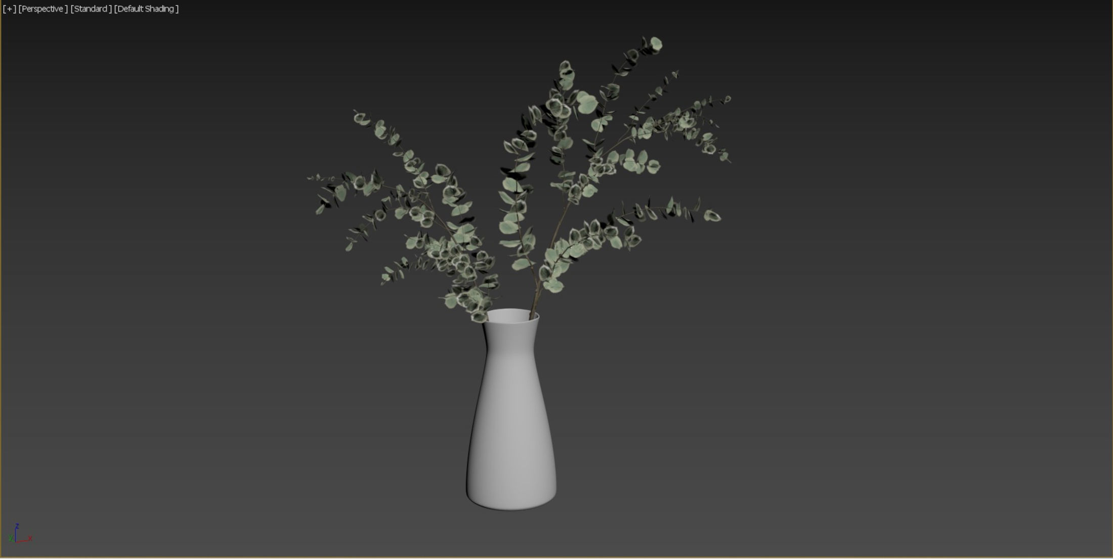 Faux Eucalyptus Branch 3D model_3