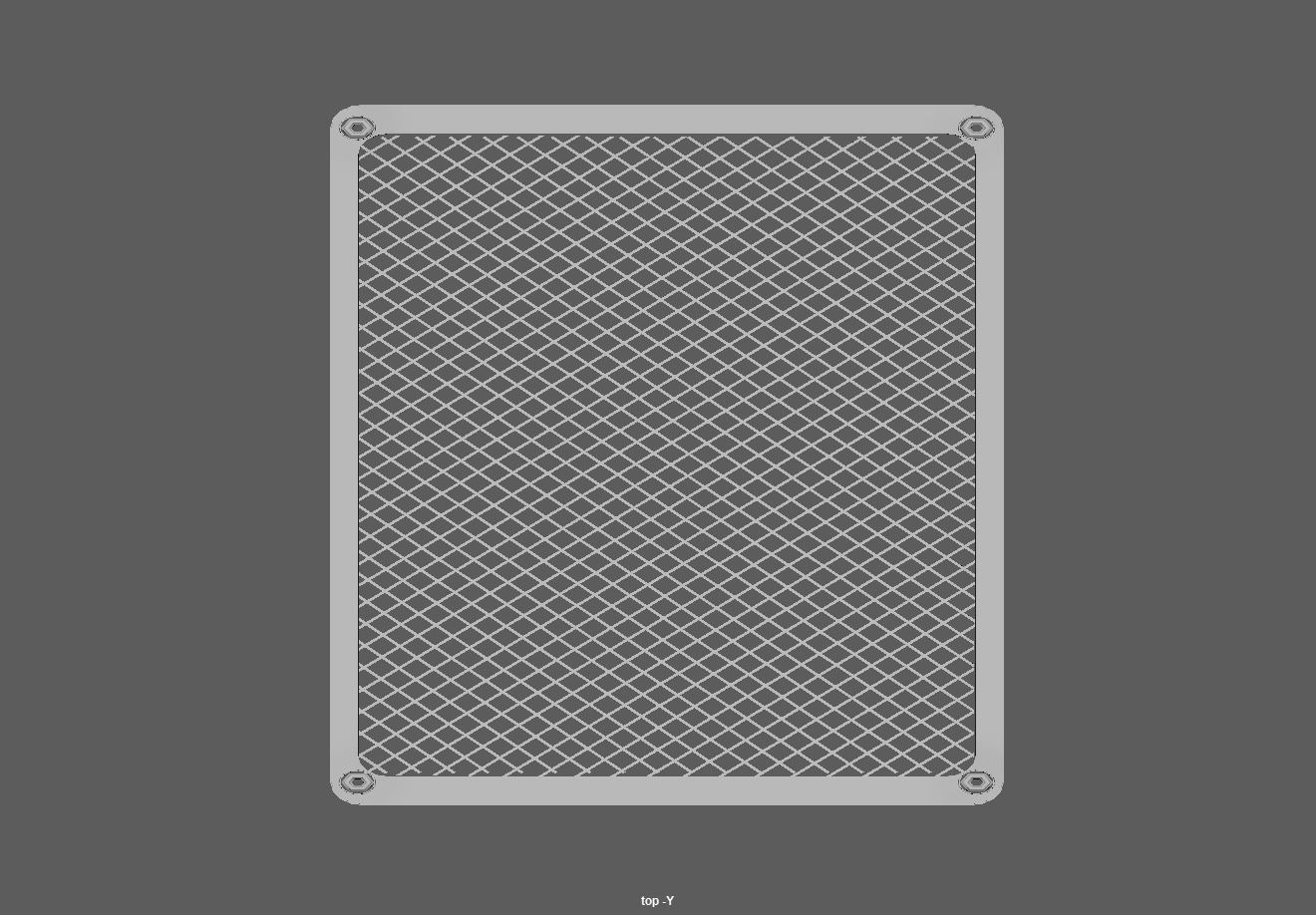 Kitchen island shelf storage rack - Bedside end table Low-poly 3D model_10