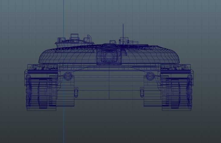 Object 775 Soviet Cold War Prototype Tank Pancake Tank Low Poly 3D print model_3