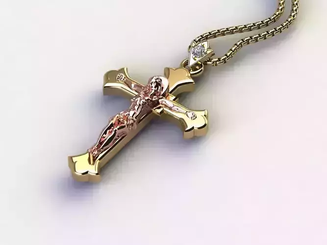Jesus Christ Cross Pendant  3