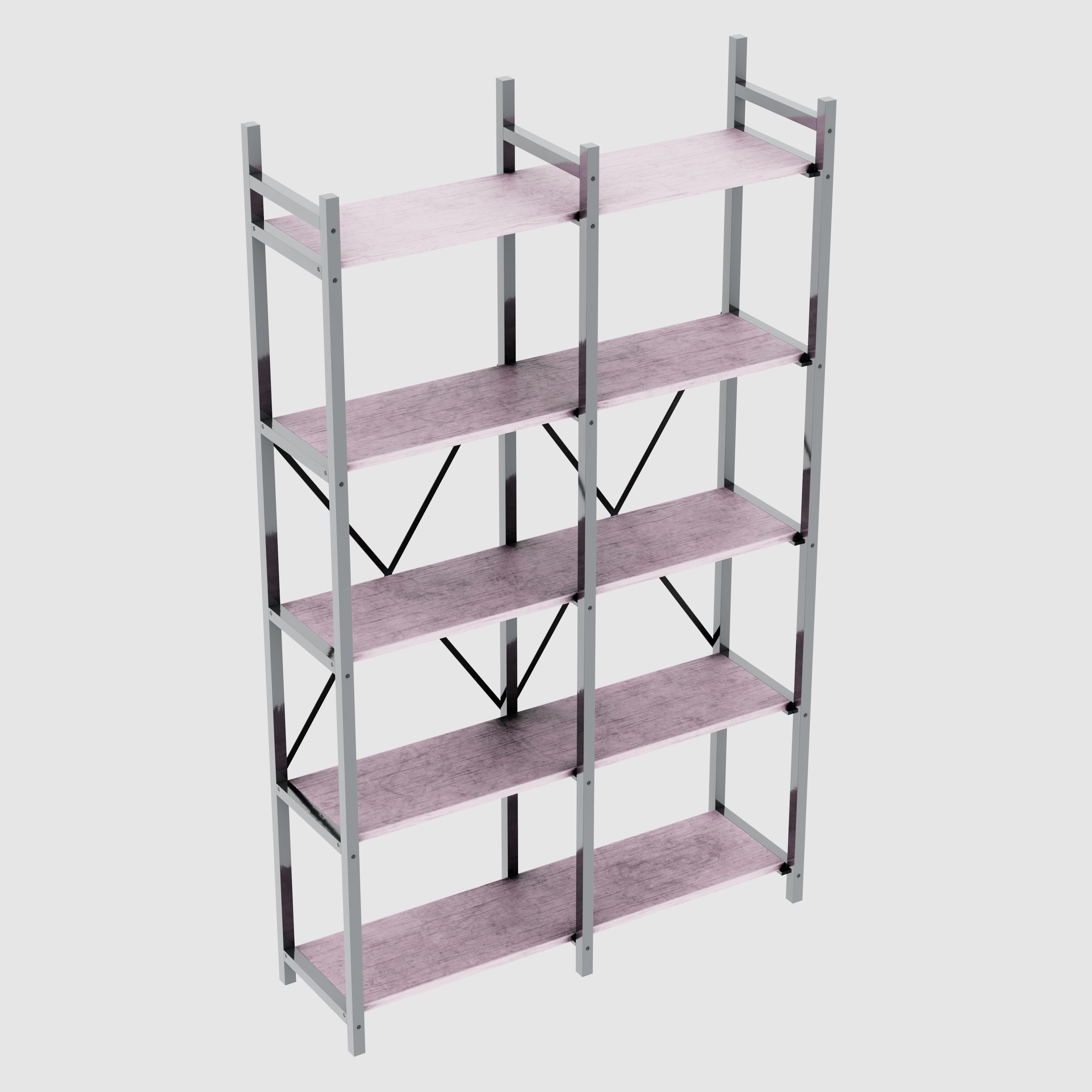 Bookcases Farmhouse Rustic 3D model_19