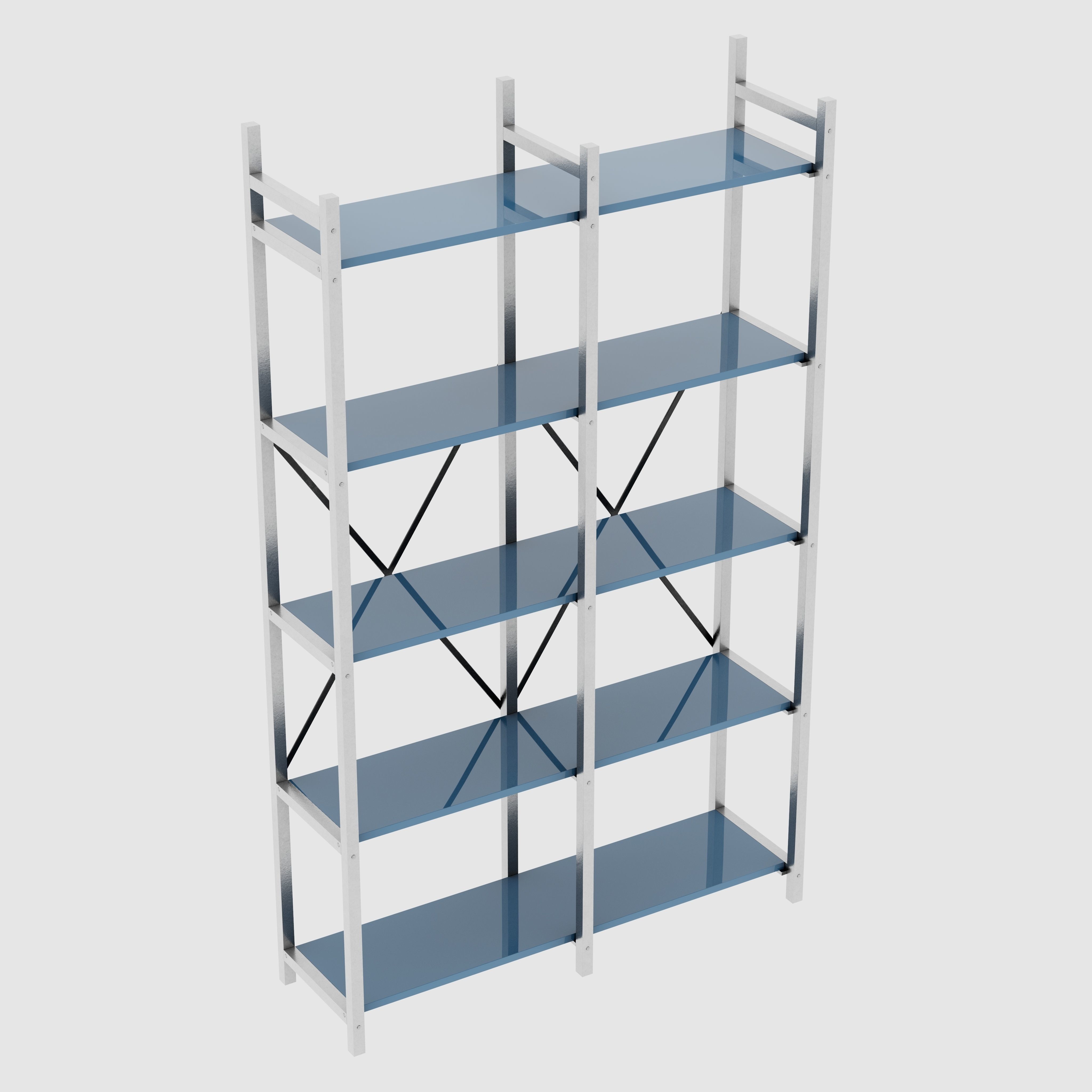 Bookcases Farmhouse Rustic 3D model_10