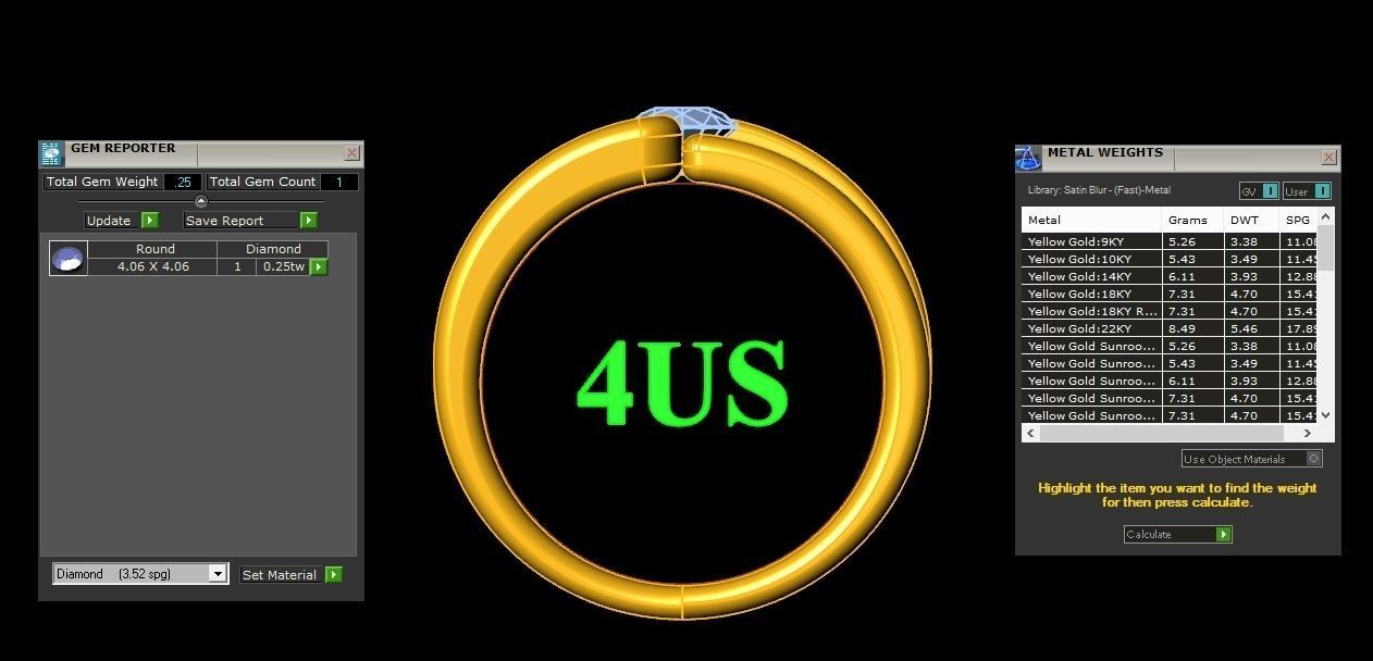 Diamond Multi Cluster Men Ring 1MR43 3D print model_1