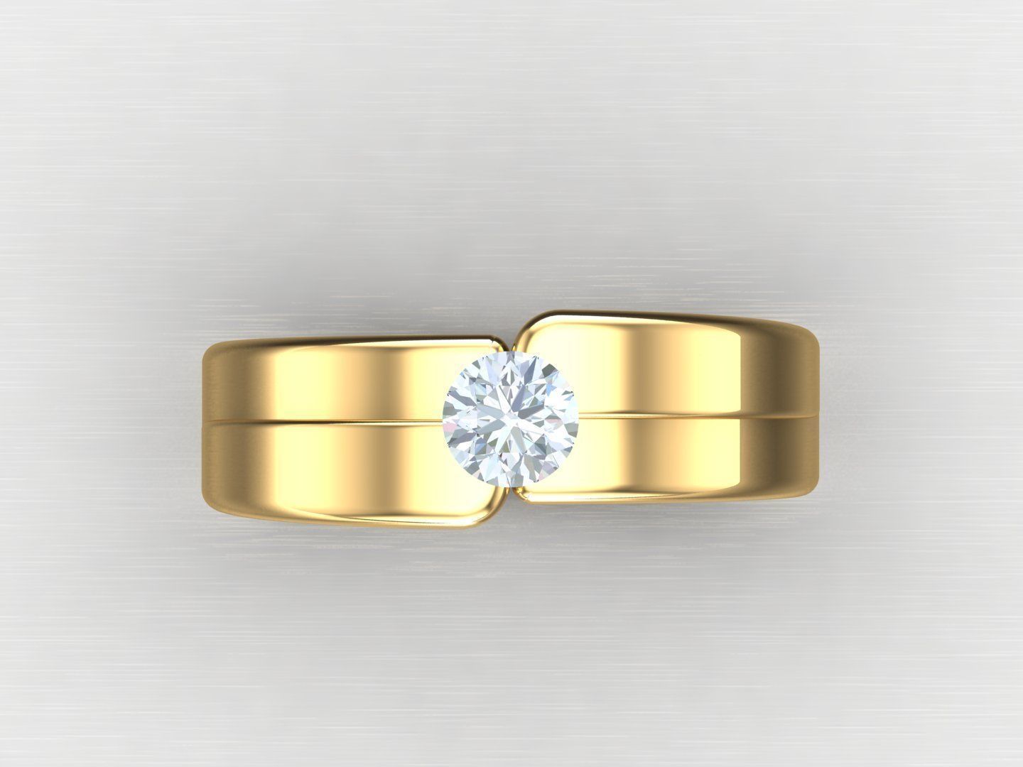 Diamond Multi Cluster Men Ring 1MR43 3D print model_4