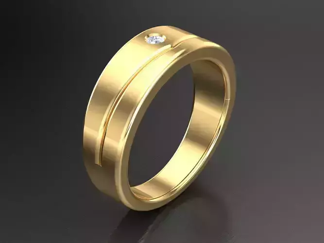 Men Diamond Multi Cluster Ring 1MR40 3D print model