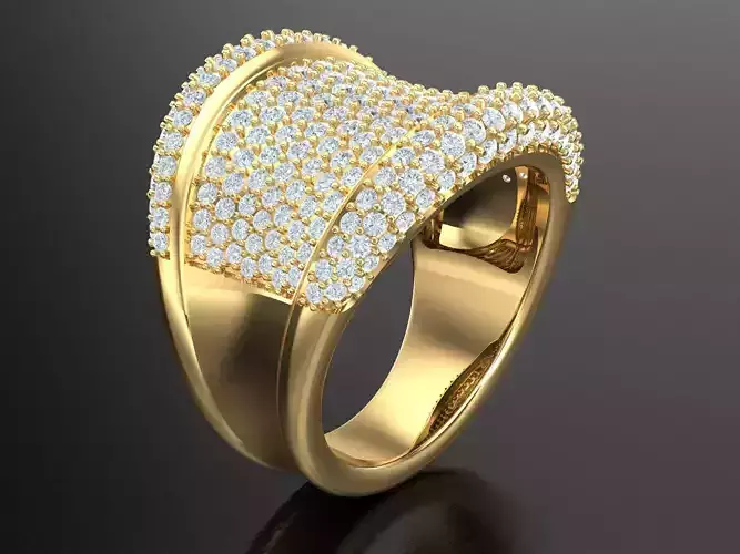 Men Diamond Multi Cluster Ring 1MR32
