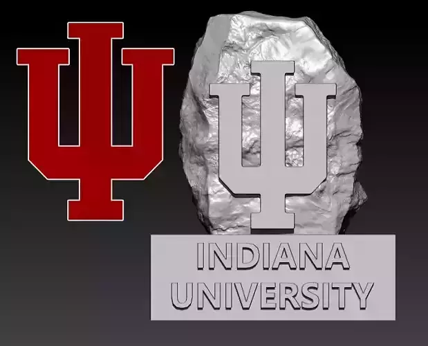 NCAA - INDIANA HOOSIERS UNIVERSITY STATUE DECOR - 3D PRINT 3D print model
