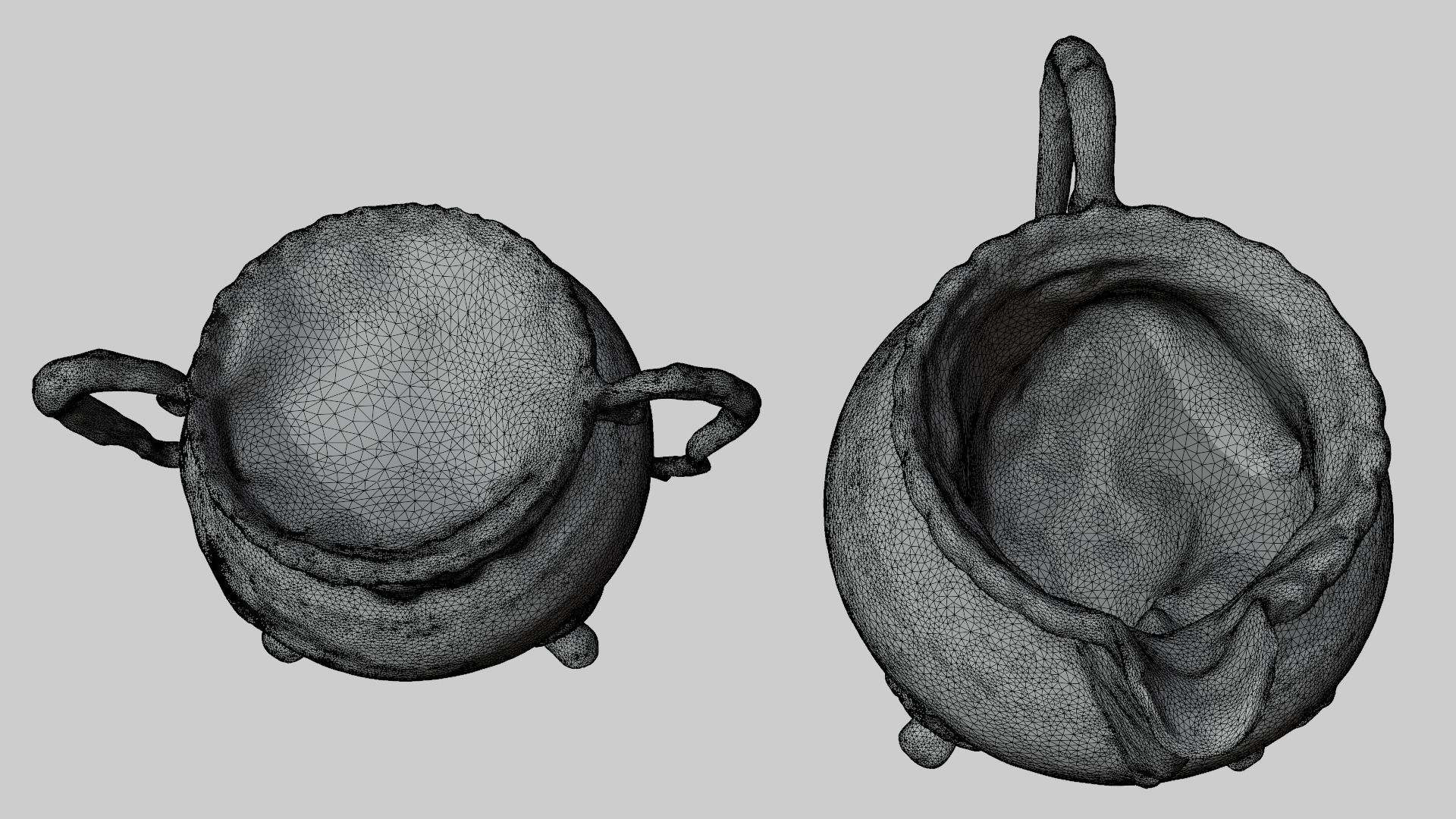 2 Rusty silverware pots  3D model_5