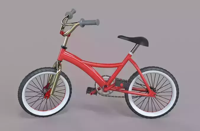 Bike 3d model kids bicycle