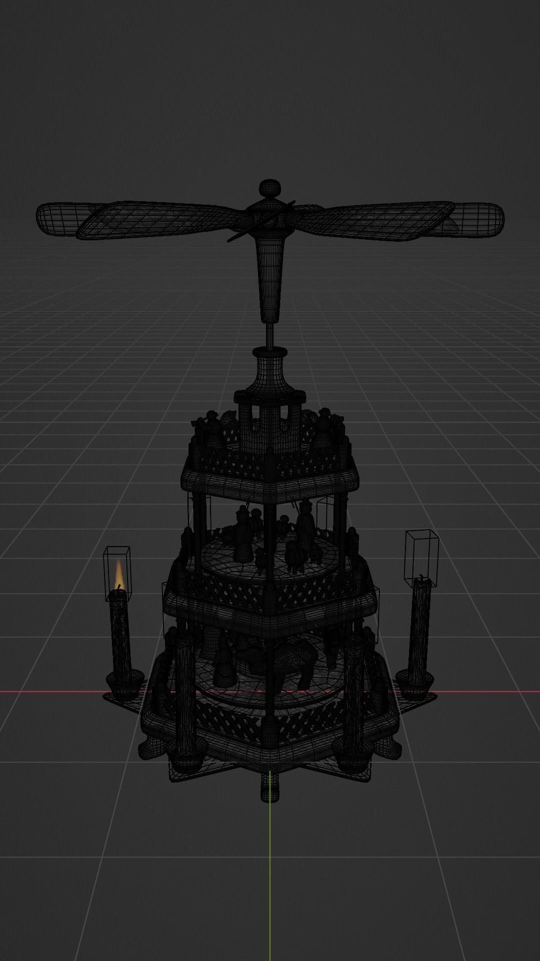 Christmas Pyramid 3D model_3