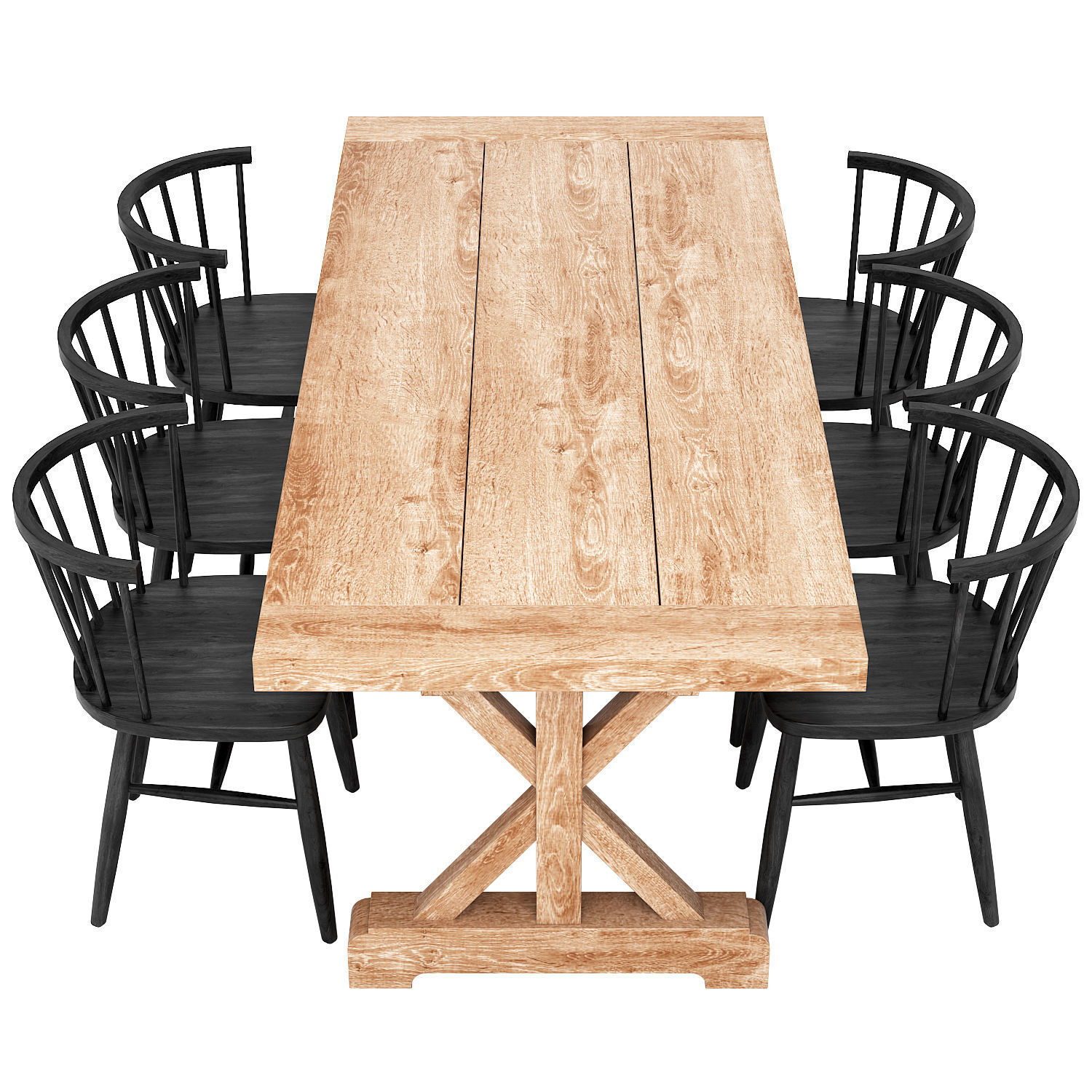 Dining set 16 3D model_1