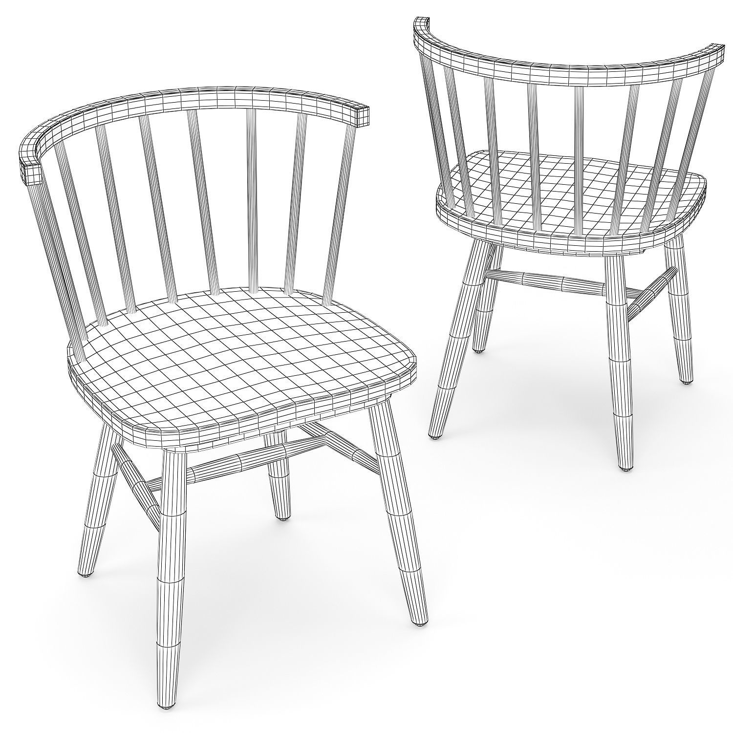 Dining set 16 3D model_4