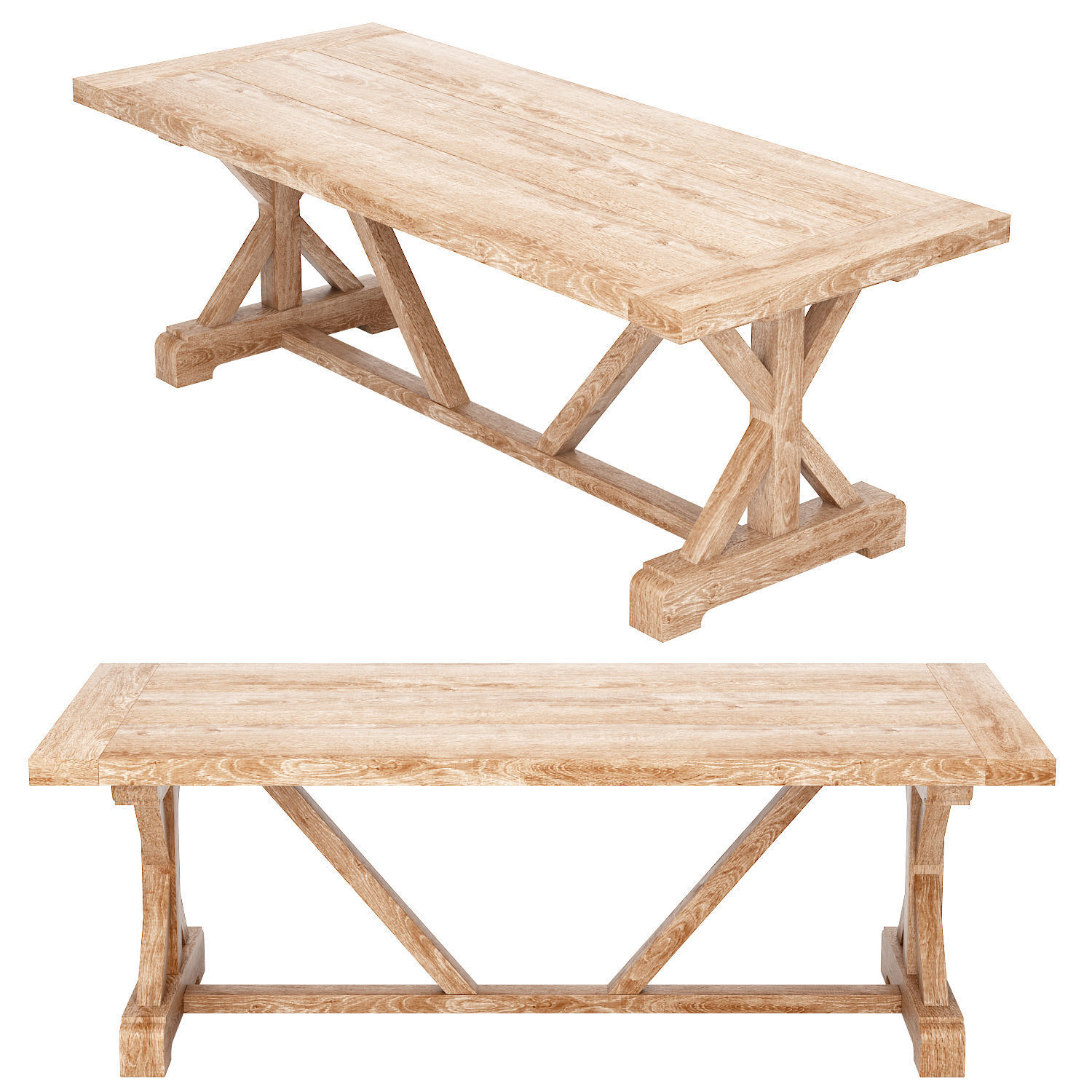 Dining set 16 3D model_3