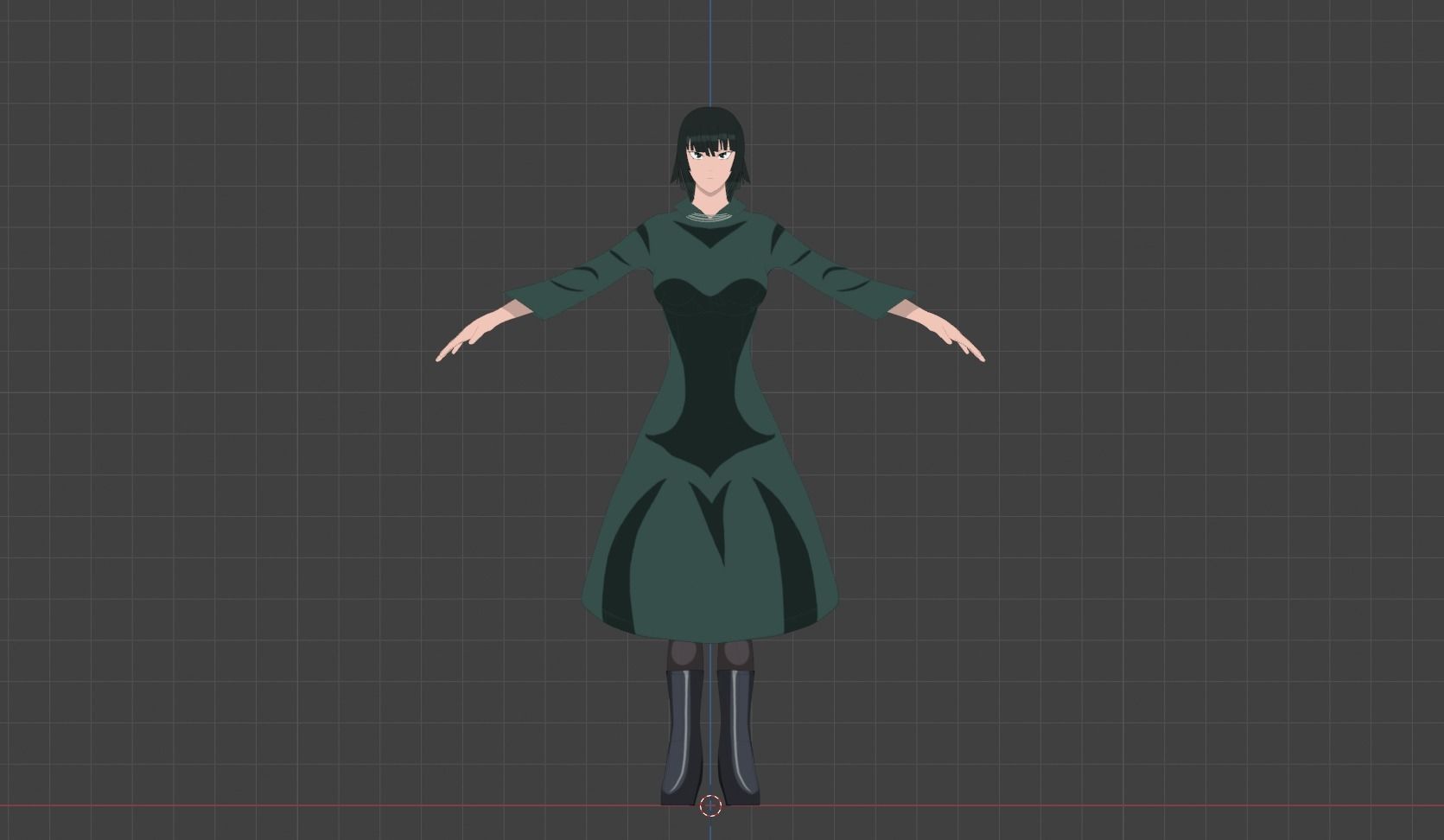 Fubuki 3D model_2