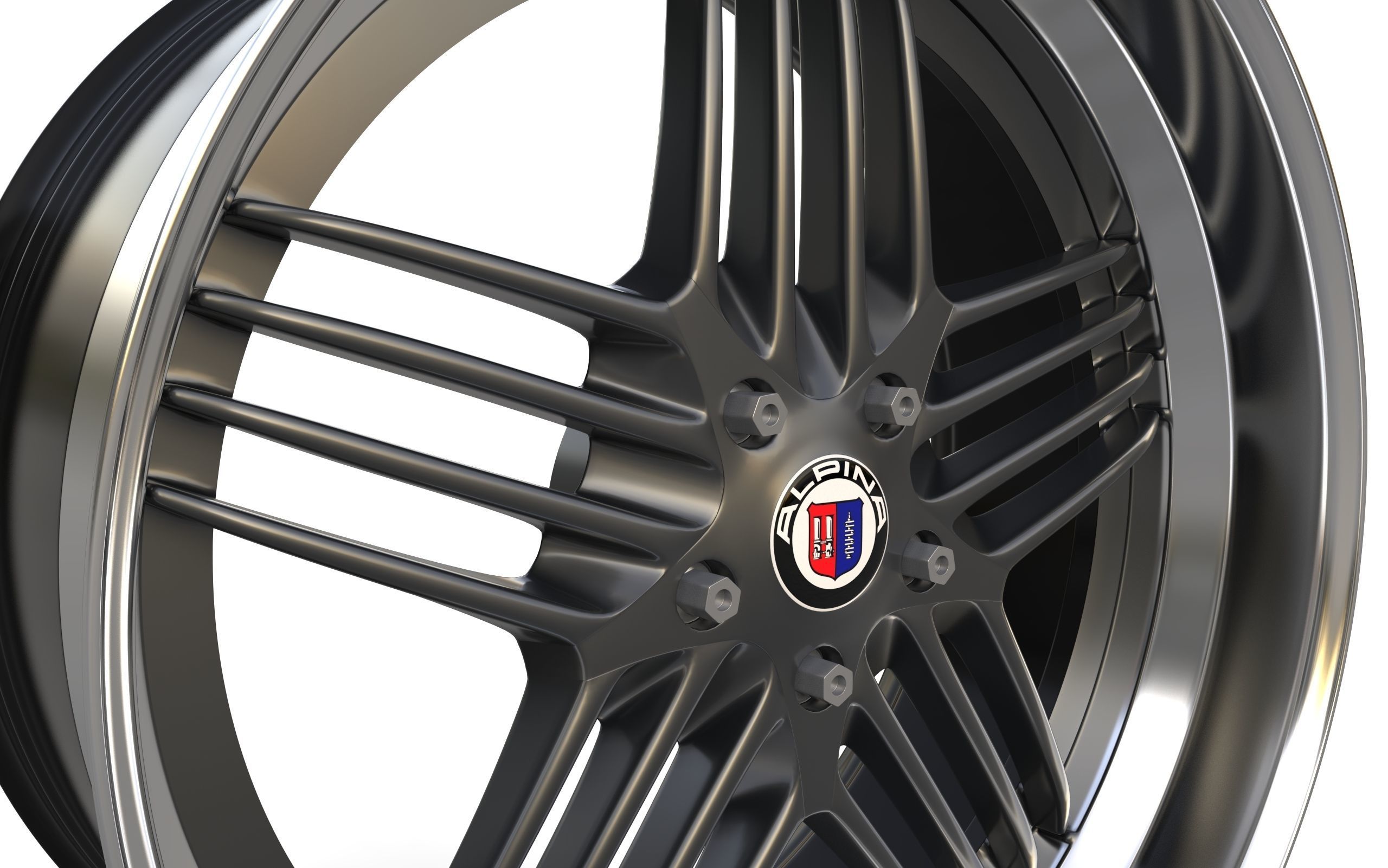 ALPINA Custom wheel 3D model_8