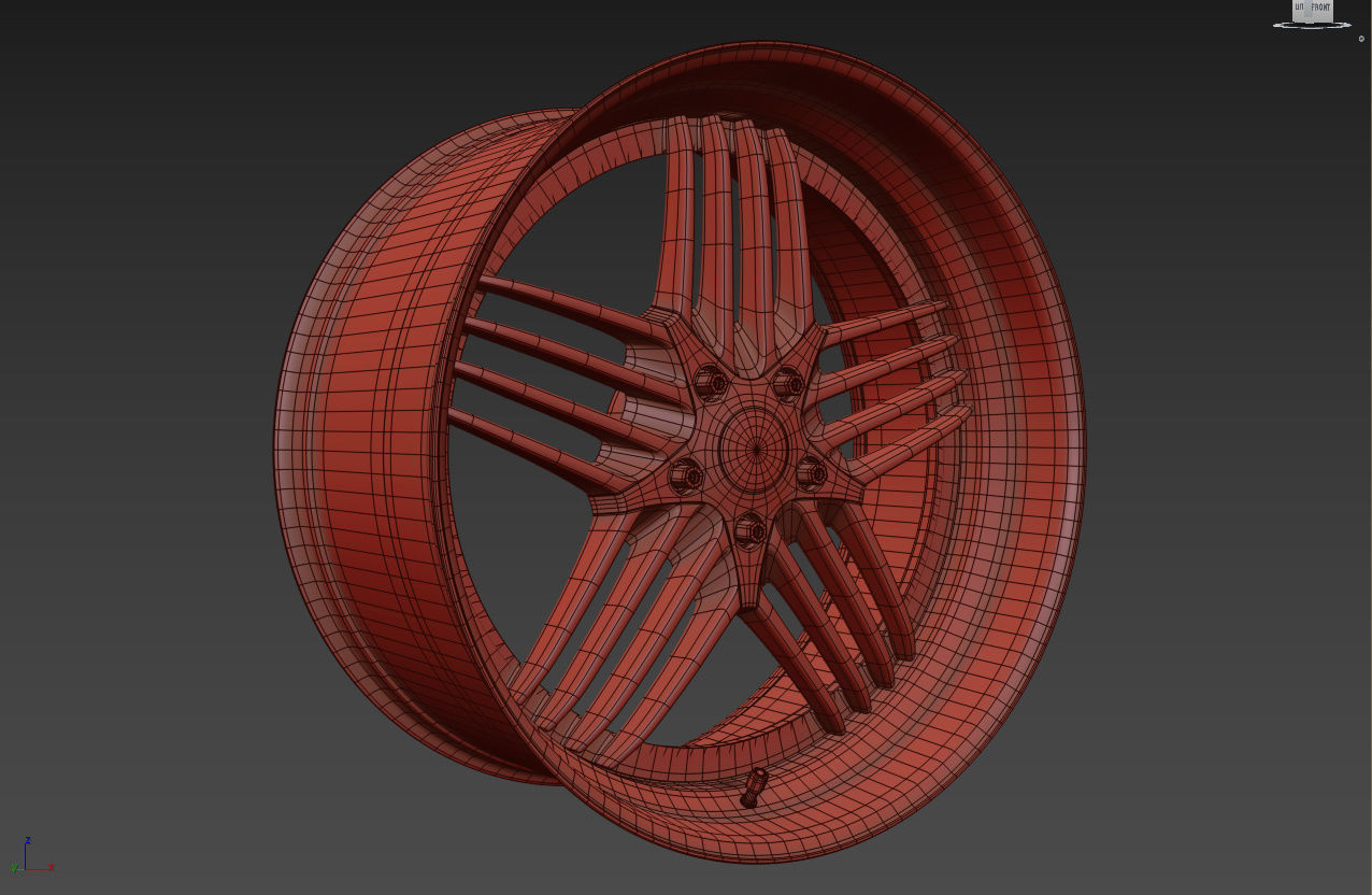 ALPINA Custom wheel 3D model_11