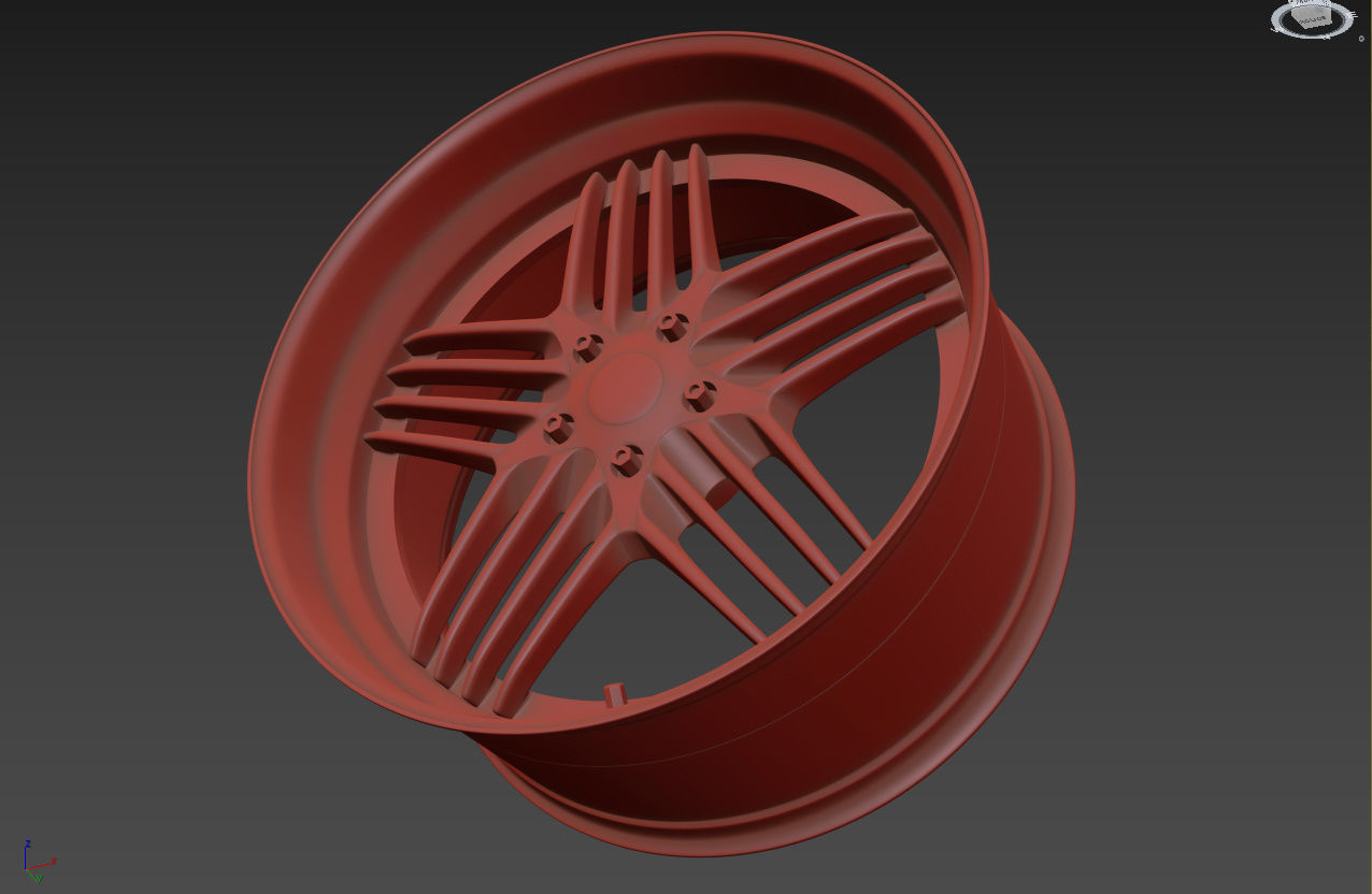 ALPINA Custom wheel 3D model_24