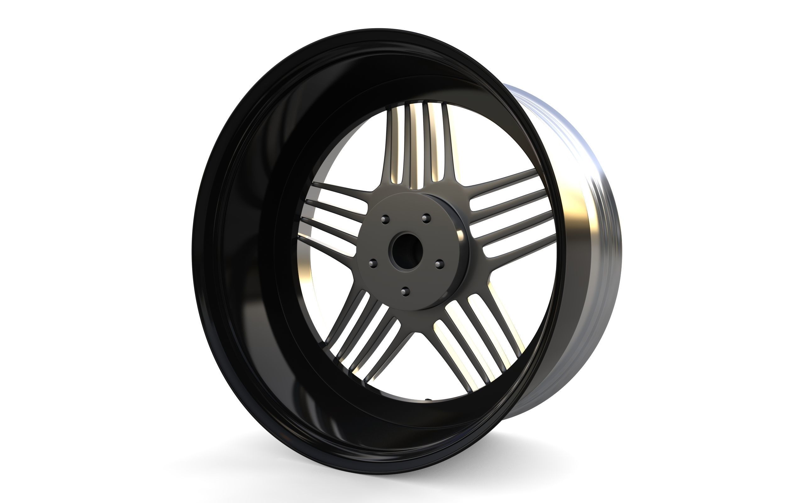 ALPINA Custom wheel 3D model_1