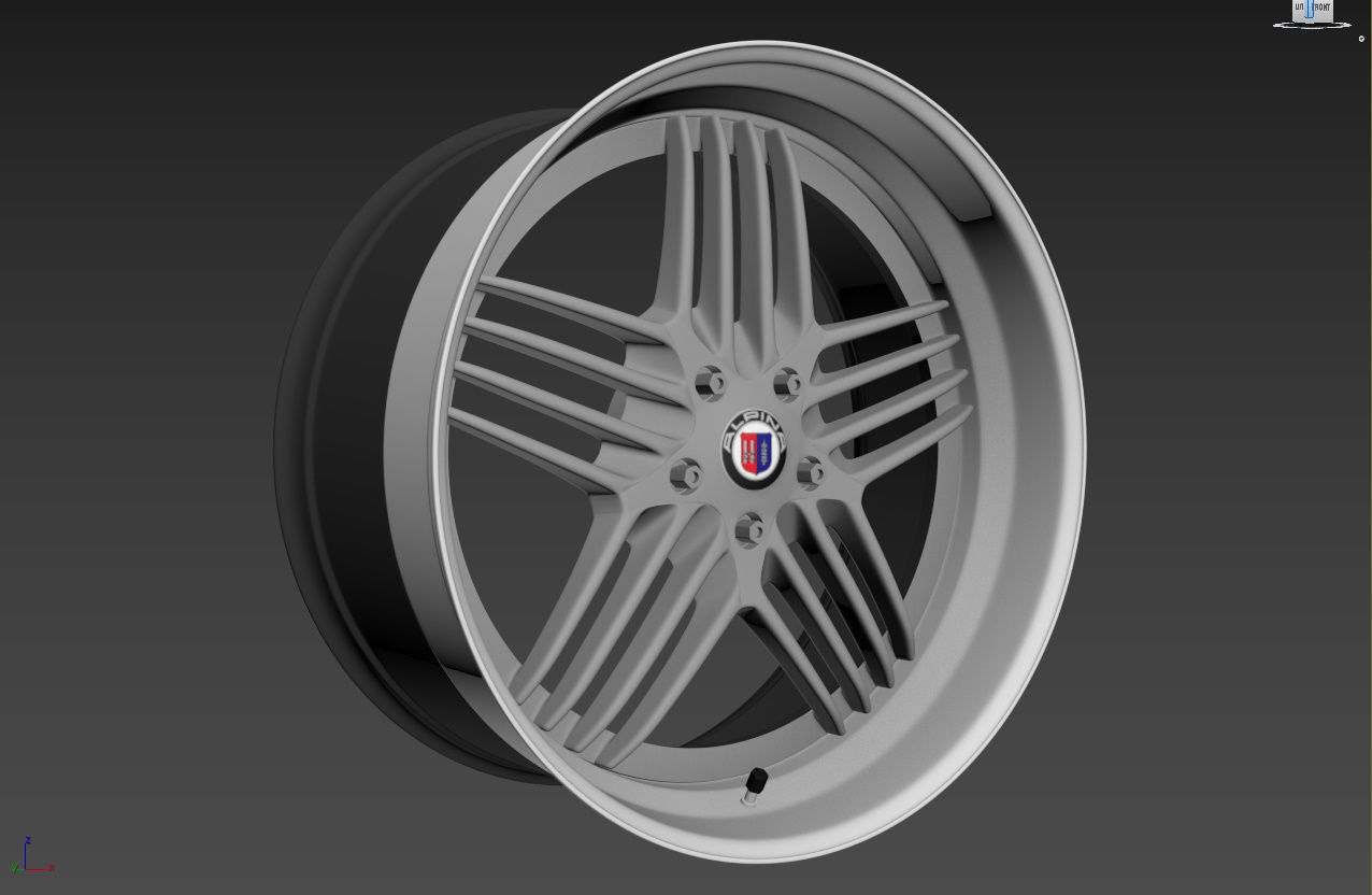 ALPINA Custom wheel 3D model_9